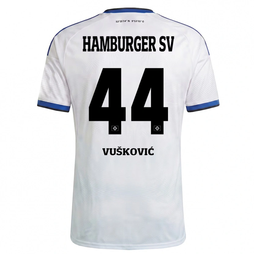 Danxen Herren Mario Vuskovic #44 Weiß Schwarz Blau Heimtrikot Trikot 2026/27 T-Shirt Österreich