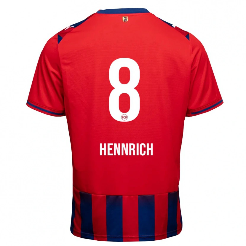 Danxen Herren Paul Hennrich #8 Königsblau Weiß Rot Heimtrikot Trikot 2026/27 T-Shirt Österreich