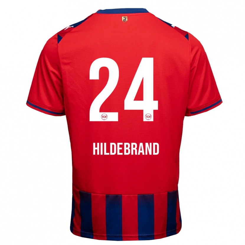 Danxen Herren Jan Hildebrandt #24 Königsblau Weiß Rot Heimtrikot Trikot 2026/27 T-Shirt Österreich