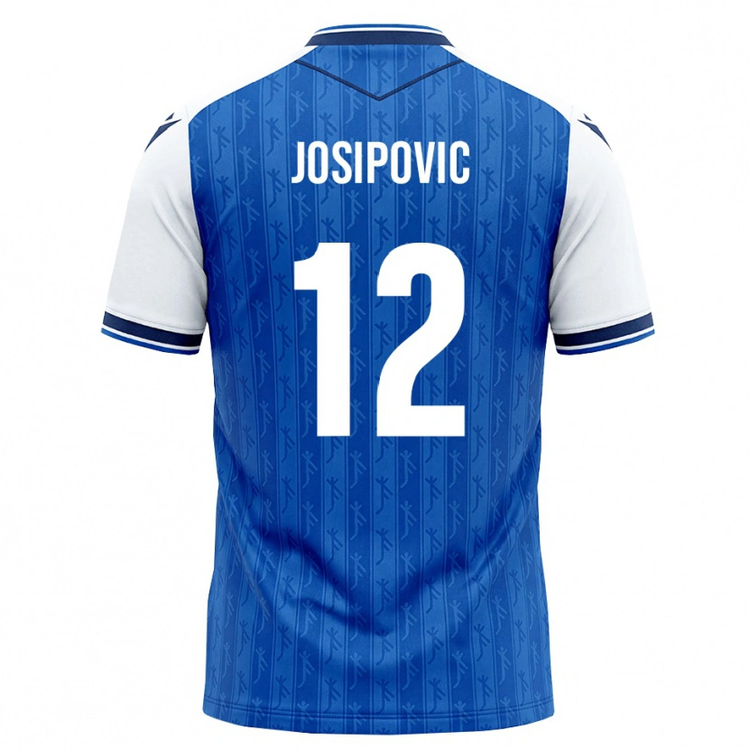 Danxen Herren Mihael Josipovic #12 Königsblau Weiß Heimtrikot Trikot 2026/27 T-Shirt Österreich