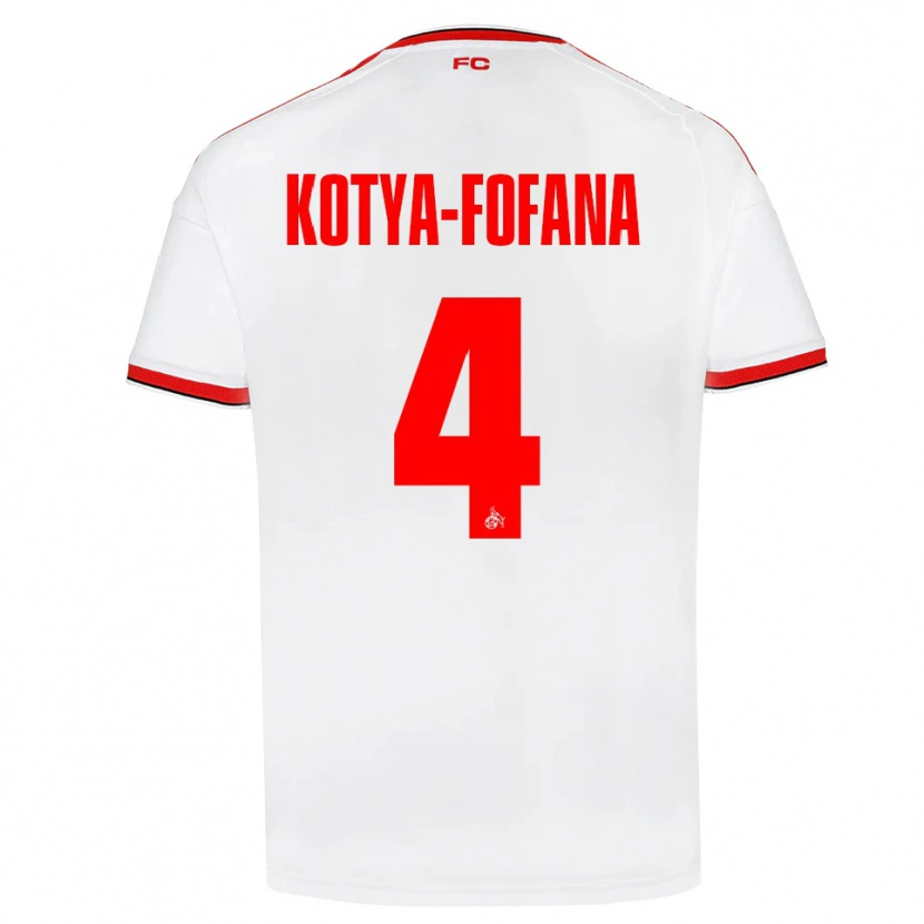 Danxen Herren Assad Kotya-Fofana #4 Weiß Rot Schwarz Heimtrikot Trikot 2026/27 T-Shirt Österreich