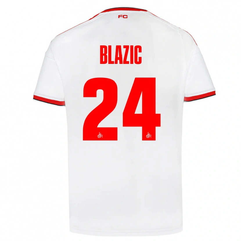 Danxen Herren Alessandro Blazic #24 Weiß Rot Schwarz Heimtrikot Trikot 2026/27 T-Shirt Österreich