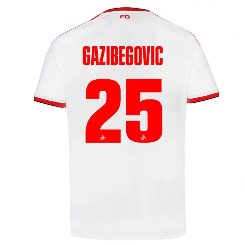 Danxen Herren Jusuf Gazibegovic #25 Weiß Rot Schwarz Heimtrikot Trikot 2026/27 T-Shirt Österreich