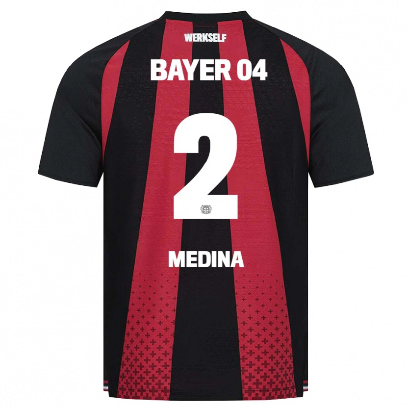 Danxen Herren Facundo Medina #2 Schwarz Weiß Rot Heimtrikot Trikot 2026/27 T-Shirt Österreich