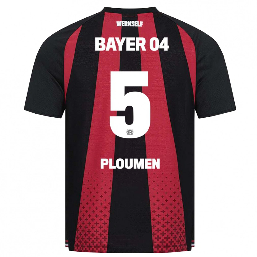Danxen Herren Gilles Ploumen #5 Schwarz Weiß Rot Heimtrikot Trikot 2026/27 T-Shirt Österreich