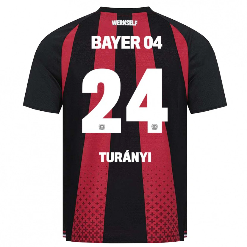 Danxen Herren Lilla Turányi #24 Schwarz Weiß Rot Heimtrikot Trikot 2026/27 T-Shirt Österreich