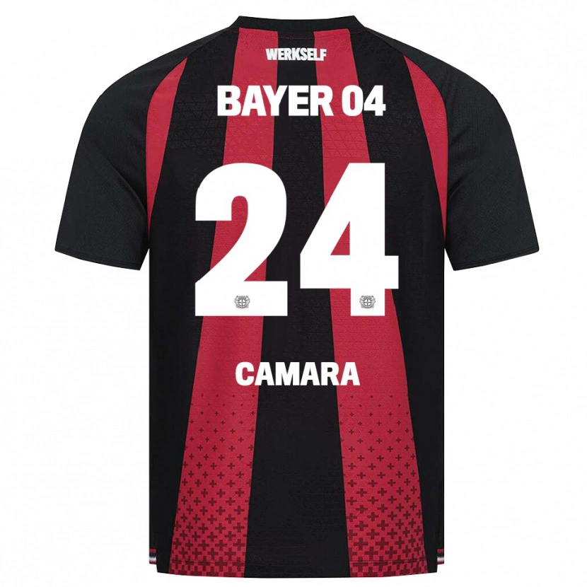 Danxen Herren Nourdine Camara #24 Schwarz Weiß Rot Heimtrikot Trikot 2026/27 T-Shirt Österreich