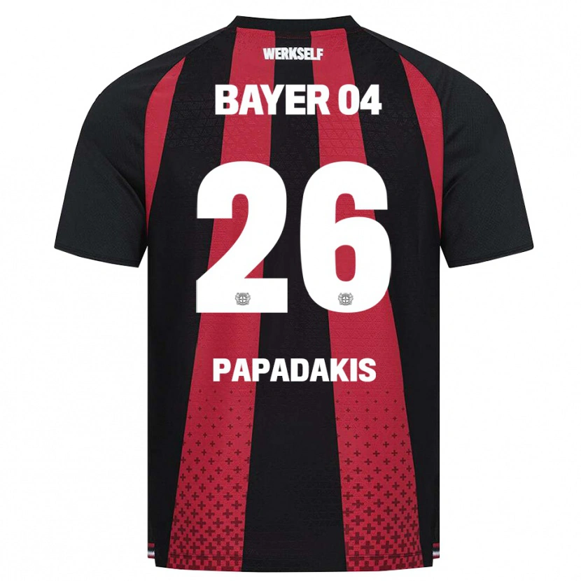 Danxen Herren Konstantinos Papadakis #26 Schwarz Weiß Rot Heimtrikot Trikot 2026/27 T-Shirt Österreich