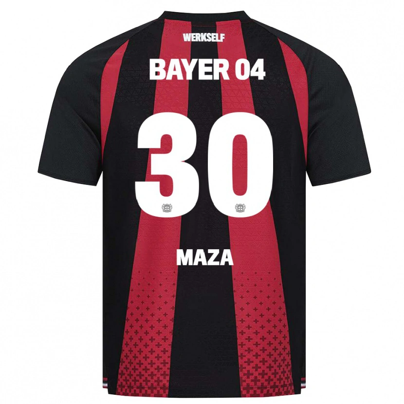 Danxen Herren Ibrahim Maza #30 Schwarz Weiß Rot Heimtrikot Trikot 2026/27 T-Shirt Österreich