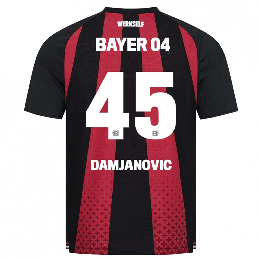 Danxen Herren Aleksa Damjanovic #45 Schwarz Weiß Rot Heimtrikot Trikot 2026/27 T-Shirt Österreich