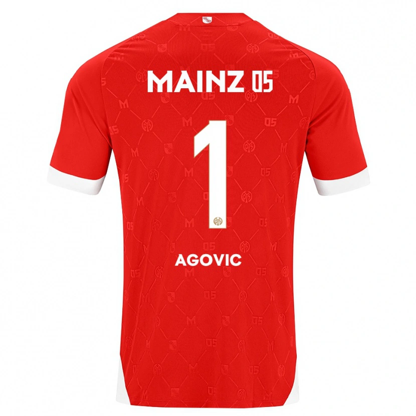 Danxen Herren Daris Agovic #1 Rot Weiß Heimtrikot Trikot 2026/27 T-Shirt Österreich