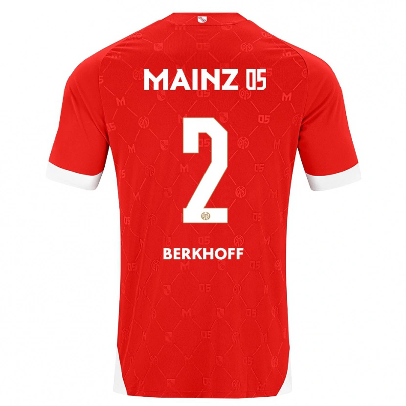 Danxen Herren Jonas Berkhoff #2 Rot Weiß Heimtrikot Trikot 2026/27 T-Shirt Österreich