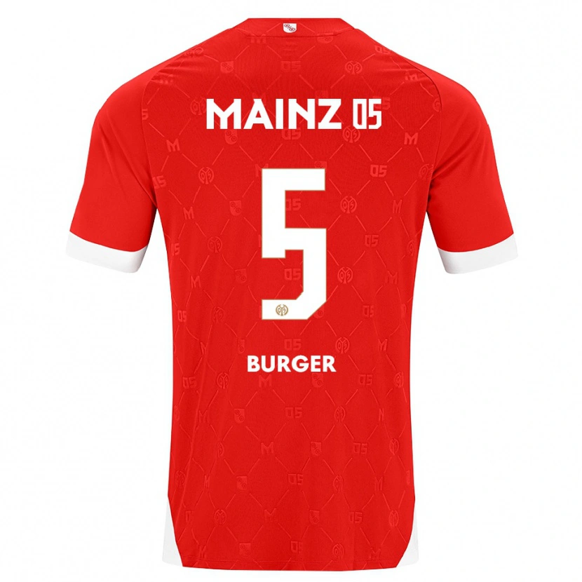Danxen Herren Korbinian Burger #5 Rot Weiß Heimtrikot Trikot 2026/27 T-Shirt Österreich