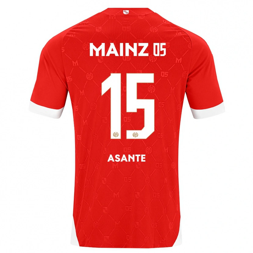 Danxen Herren Marvin Asante #15 Rot Weiß Heimtrikot Trikot 2026/27 T-Shirt Österreich