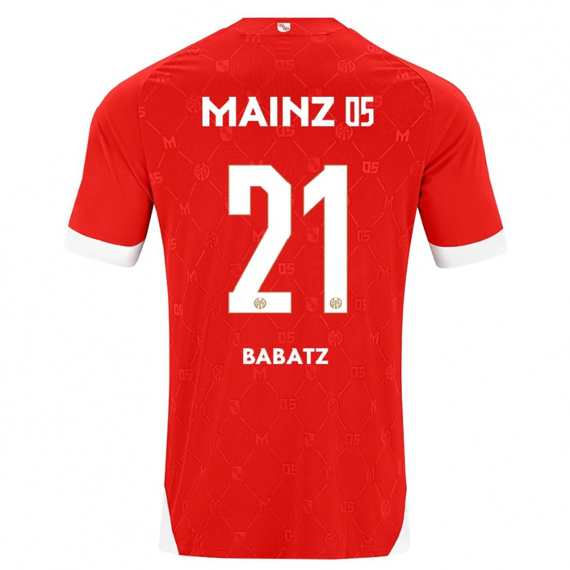 Danxen Herren Louis Babatz #21 Rot Weiß Heimtrikot Trikot 2026/27 T-Shirt Österreich