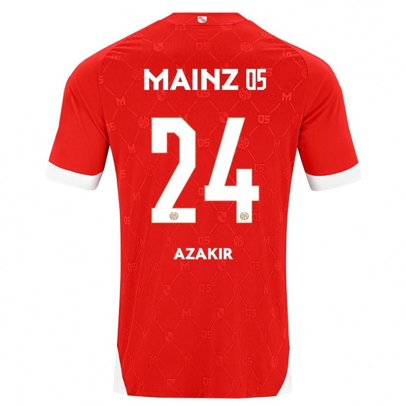 Danxen Herren Dennis Azakir #24 Rot Weiß Heimtrikot Trikot 2026/27 T-Shirt Österreich
