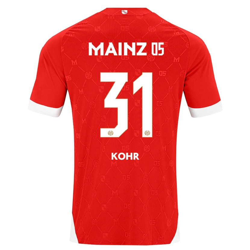 Danxen Herren Dominik Kohr #31 Rot Weiß Heimtrikot Trikot 2026/27 T-Shirt Österreich