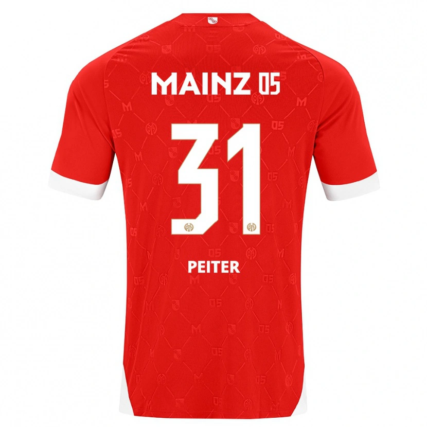 Danxen Herren Chiara Peiter #31 Rot Weiß Heimtrikot Trikot 2026/27 T-Shirt Österreich