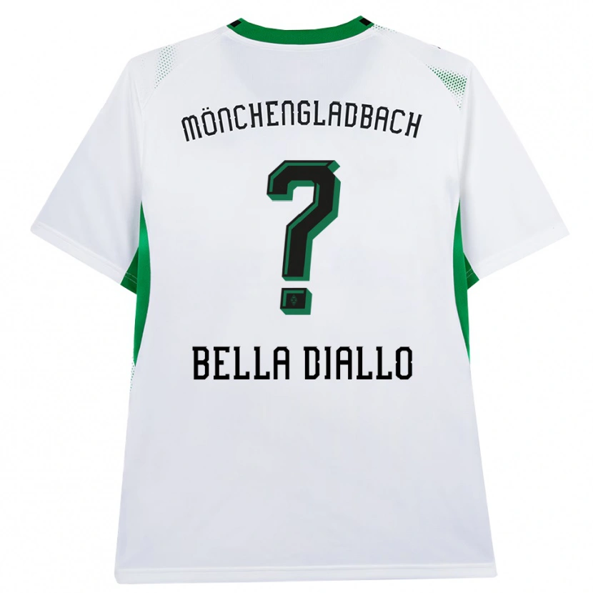 Danxen Herren Oumar Bella Diallo #0 Weiß Schwarz Grün Heimtrikot Trikot 2026/27 T-Shirt Österreich