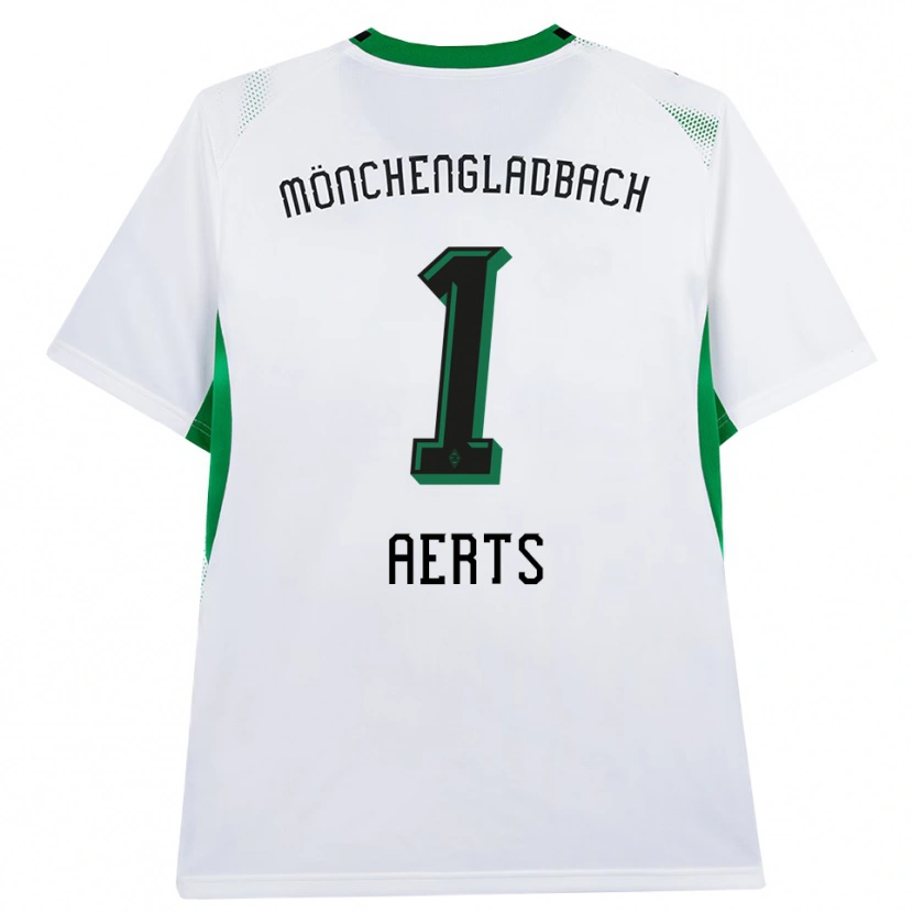 Danxen Herren Liv Aerts #1 Weiß Schwarz Grün Heimtrikot Trikot 2026/27 T-Shirt Österreich
