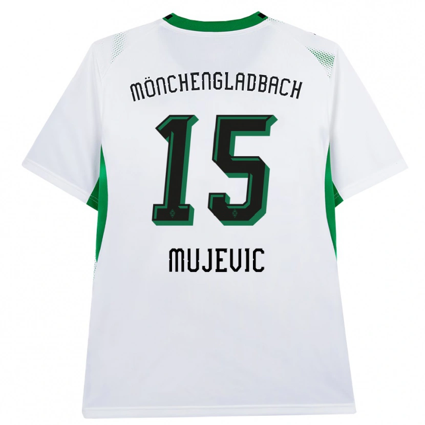 Danxen Herren Samin Mujevic #15 Weiß Schwarz Grün Heimtrikot Trikot 2026/27 T-Shirt Österreich