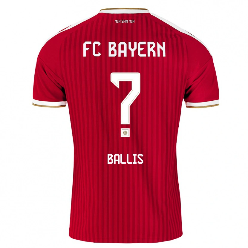 Danxen Herren Benjamin Ballis #0 Rot Weiß Blau Heimtrikot Trikot 2026/27 T-Shirt Österreich