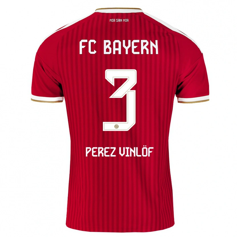 Danxen Herren Matteo Perez Vinlöf #3 Rot Weiß Blau Heimtrikot Trikot 2026/27 T-Shirt Österreich