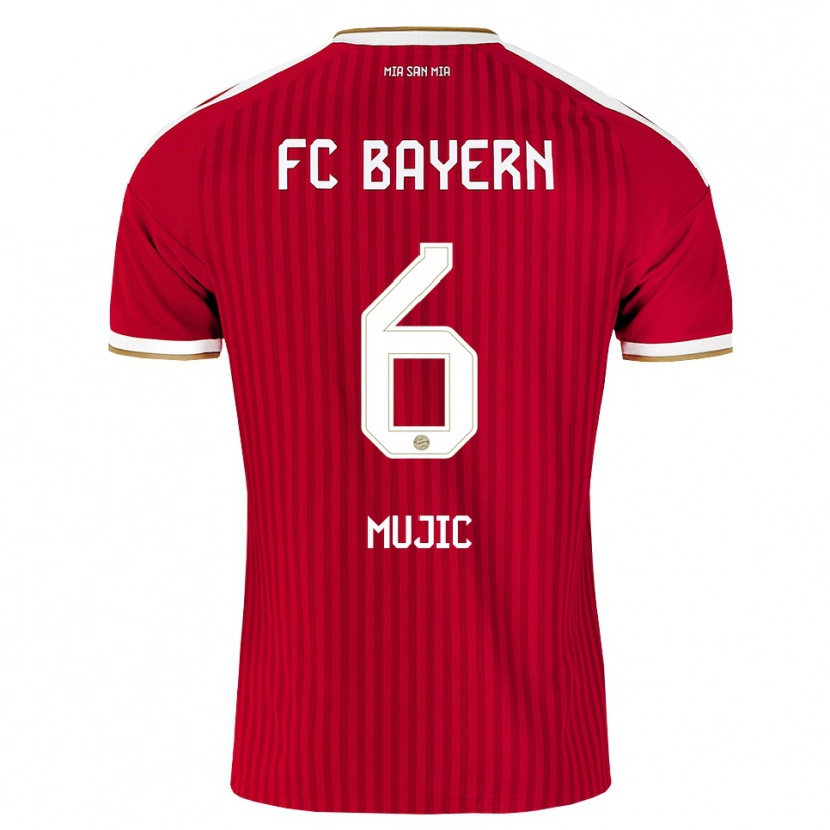 Danxen Herren Tarik Mujic #6 Rot Weiß Blau Heimtrikot Trikot 2026/27 T-Shirt Österreich