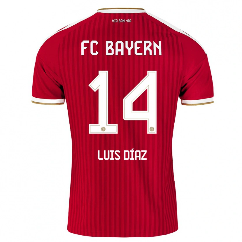 Danxen Herren Luis Díaz #14 Rot Weiß Blau Heimtrikot Trikot 2026/27 T-Shirt Österreich