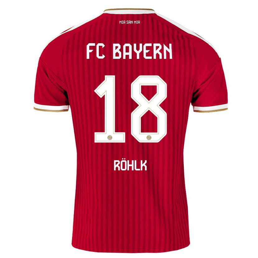 Danxen Herren Jona Röhlk #18 Rot Weiß Blau Heimtrikot Trikot 2026/27 T-Shirt Österreich