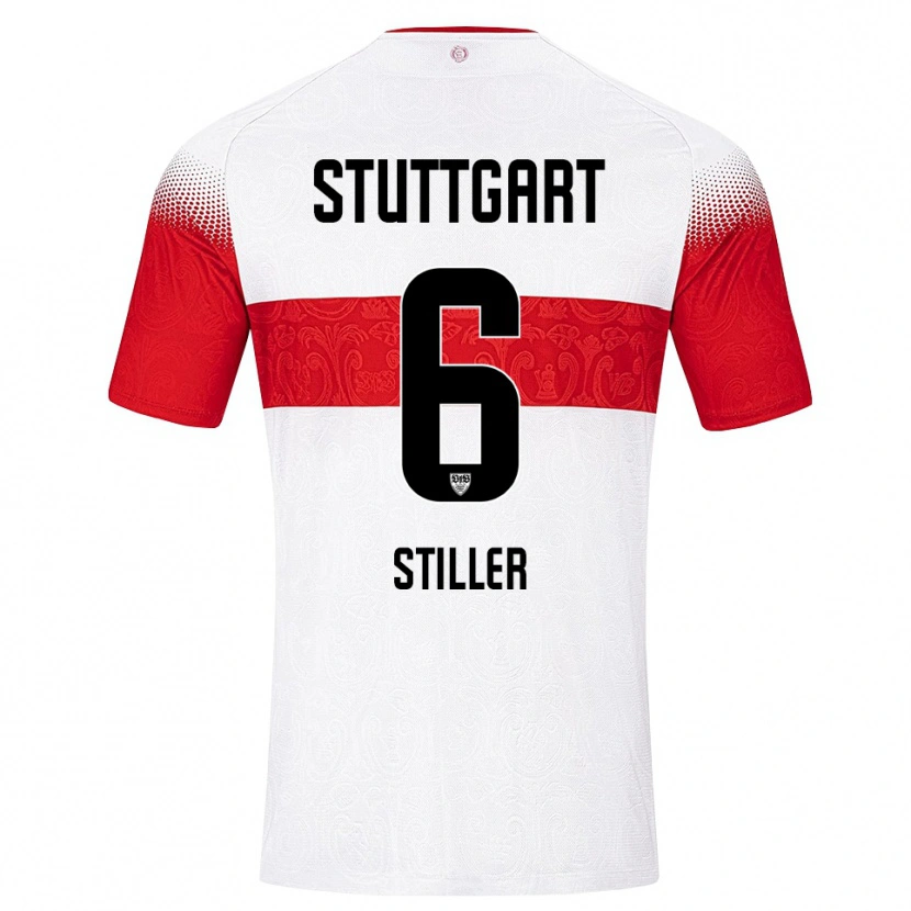 Danxen Herren Angelo Stiller #6 Weiß Rot Gelb Heimtrikot Trikot 2026/27 T-Shirt Österreich