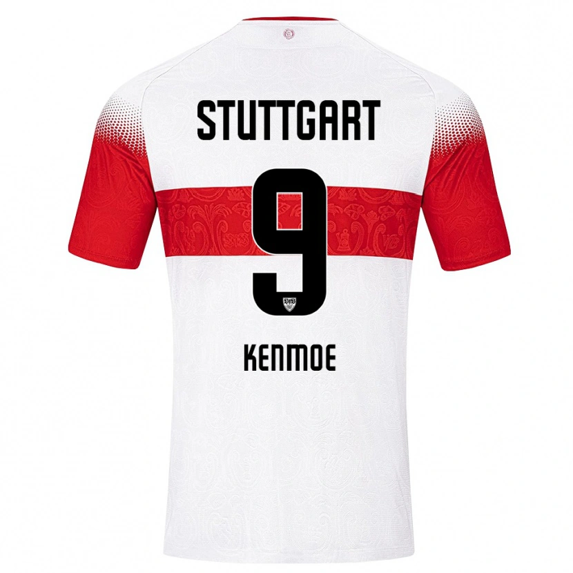 Danxen Herren Brayann Kenmoe #9 Weiß Rot Gelb Heimtrikot Trikot 2026/27 T-Shirt Österreich