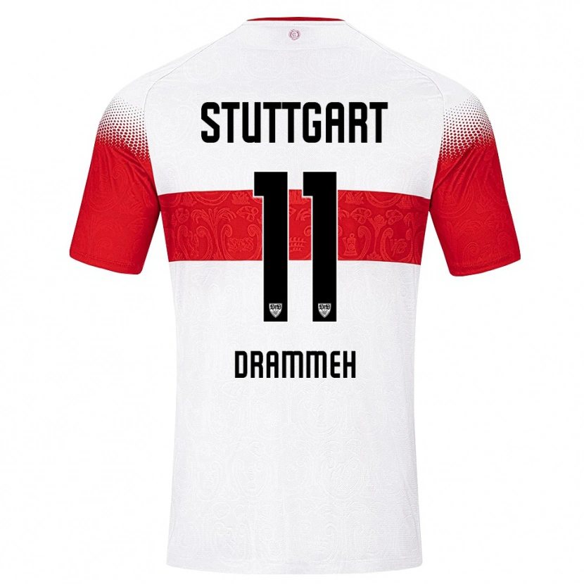 Danxen Herren Mohamed Drammeh #11 Weiß Rot Gelb Heimtrikot Trikot 2026/27 T-Shirt Österreich