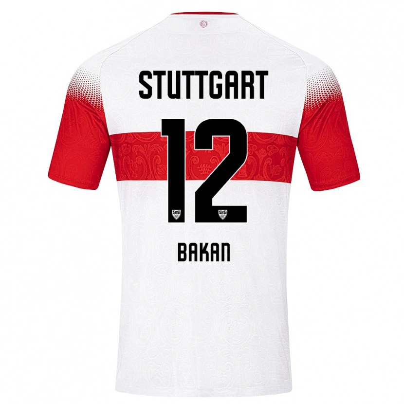 Danxen Herren Eren Bakan #12 Weiß Rot Gelb Heimtrikot Trikot 2026/27 T-Shirt Österreich