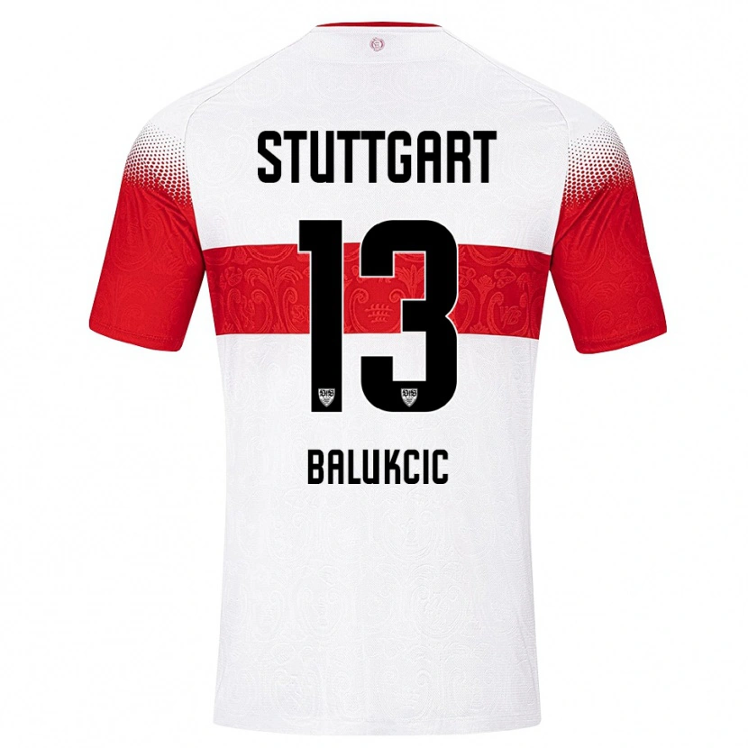 Danxen Herren David Balukcic #13 Weiß Rot Gelb Heimtrikot Trikot 2026/27 T-Shirt Österreich