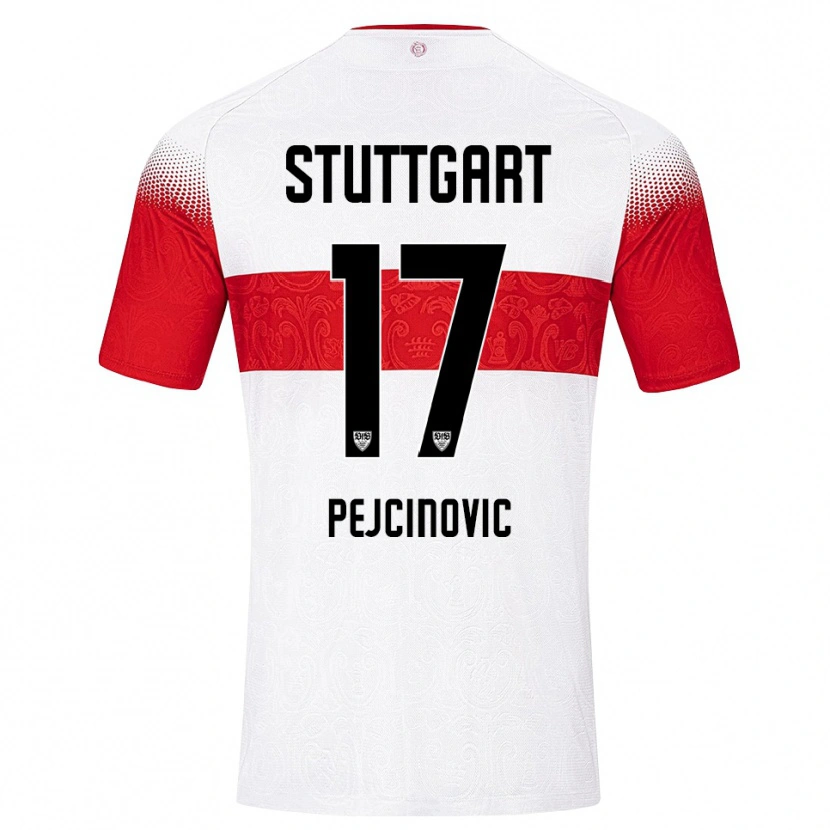 Danxen Herren Dzenan Pejcinovic #17 Weiß Rot Gelb Heimtrikot Trikot 2026/27 T-Shirt Österreich
