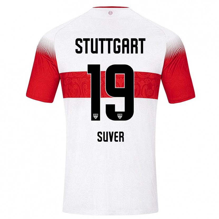 Danxen Herren Jakov Suver #19 Weiß Rot Gelb Heimtrikot Trikot 2026/27 T-Shirt Österreich