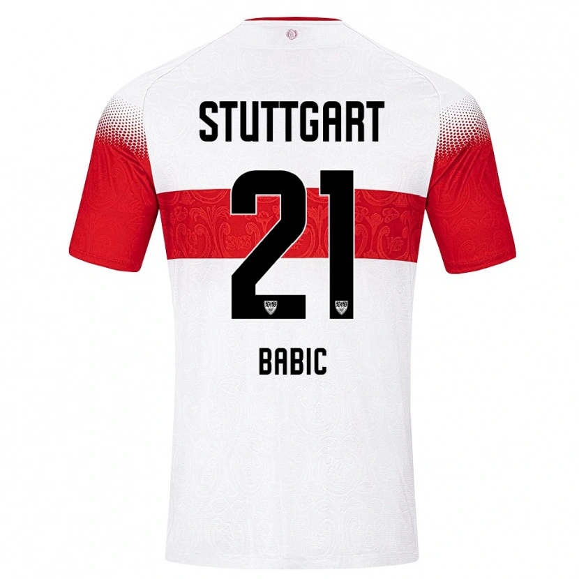 Danxen Herren Emma Babic #21 Weiß Rot Gelb Heimtrikot Trikot 2026/27 T-Shirt Österreich