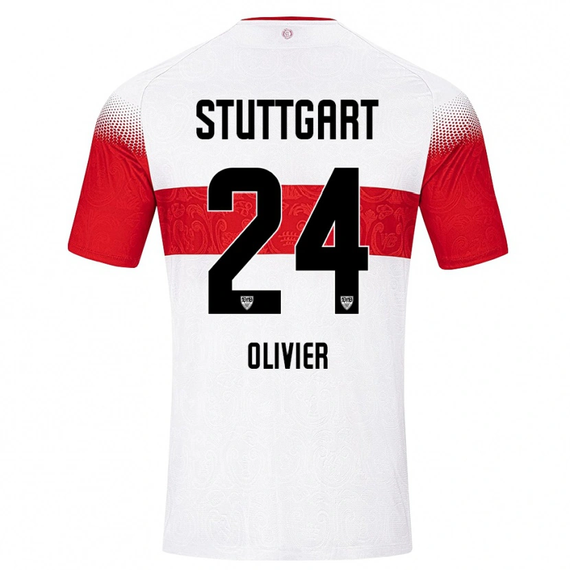 Danxen Herren Christopher Olivier #24 Weiß Rot Gelb Heimtrikot Trikot 2026/27 T-Shirt Österreich