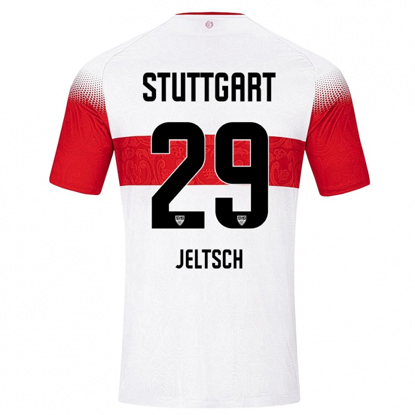 Danxen Herren Finn Jeltsch #29 Weiß Rot Gelb Heimtrikot Trikot 2026/27 T-Shirt Österreich