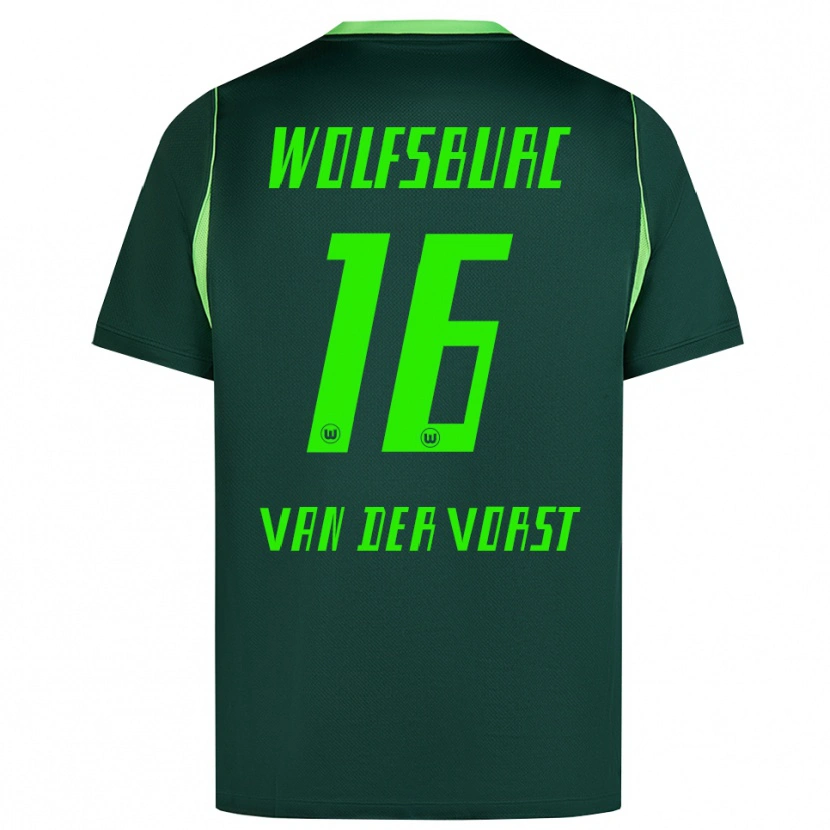 Danxen Herren Fynn Van Der Vorst #16 Dunkelgrün Weiß Heimtrikot Trikot 2026/27 T-Shirt Österreich