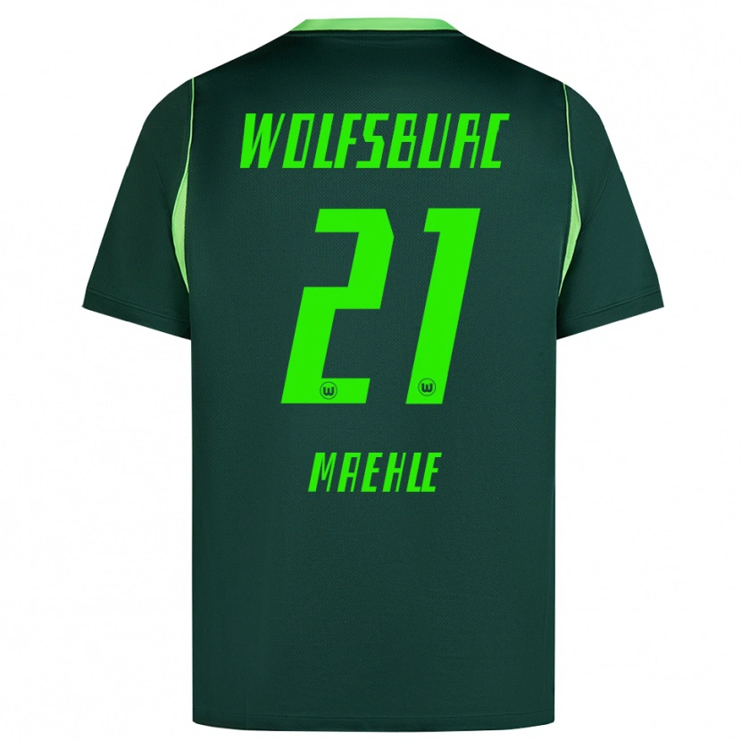 Danxen Herren Joakim Maehle #21 Dunkelgrün Weiß Heimtrikot Trikot 2026/27 T-Shirt Österreich