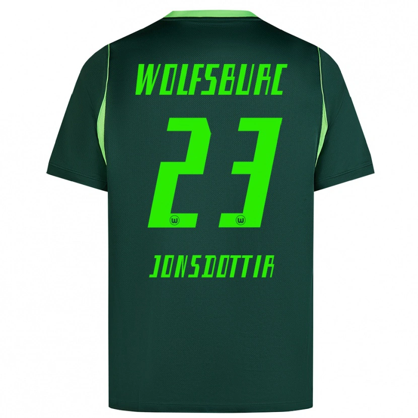 Danxen Herren Sveindís Jane Jónsdóttir #23 Dunkelgrün Weiß Heimtrikot Trikot 2026/27 T-Shirt Österreich