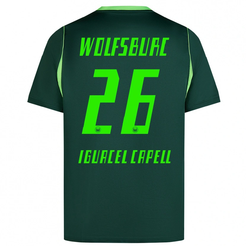 Danxen Herren Diego Iguacel Capell #26 Dunkelgrün Weiß Heimtrikot Trikot 2026/27 T-Shirt Österreich