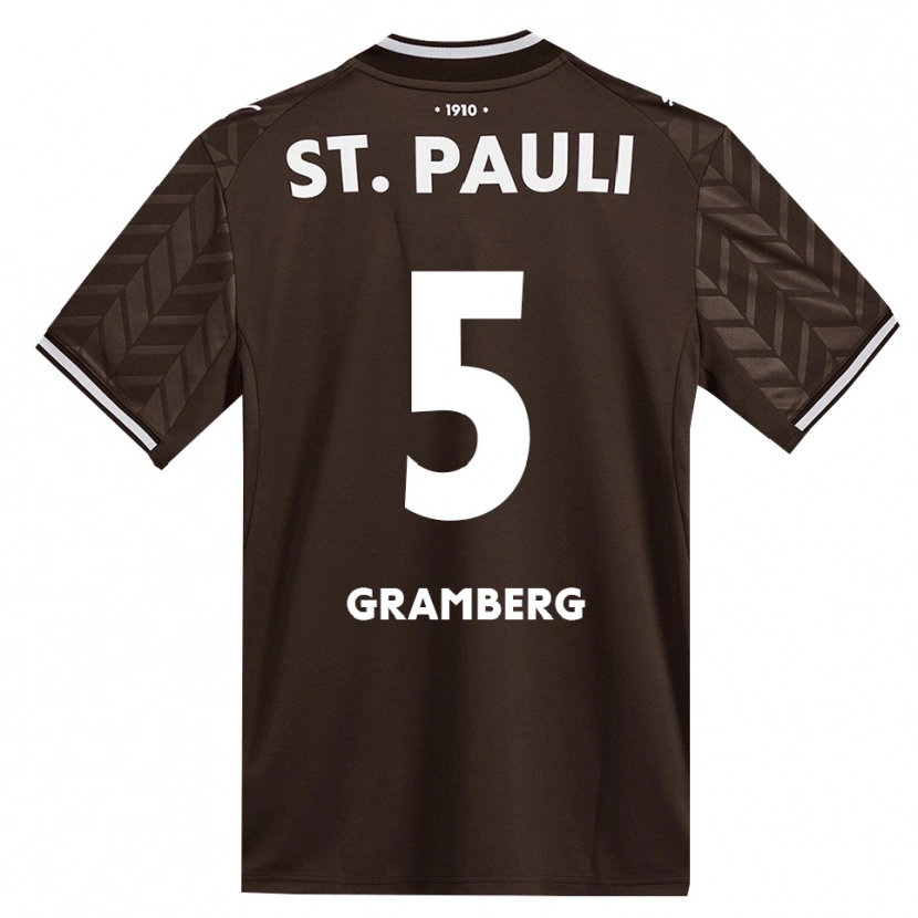 Danxen Herren Jamel Gramberg #5 Kaffee Weiß Heimtrikot Trikot 2026/27 T-Shirt Österreich