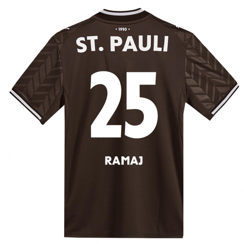 Danxen Herren Leotrim Ramaj #25 Kaffee Weiß Heimtrikot Trikot 2026/27 T-Shirt Österreich