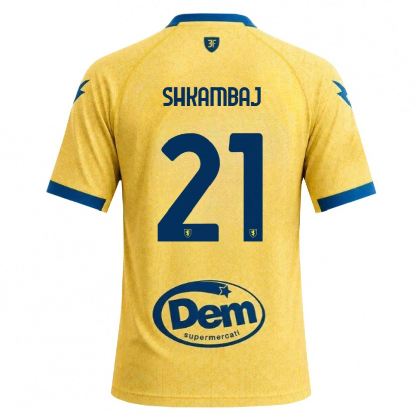 Danxen Herren Ardit Shkambaj #21 Khaki Schwarz Blau Heimtrikot Trikot 2026/27 T-Shirt Österreich