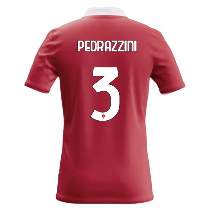Danxen Herren Carlo Pedrazzini #3 Rot Weiß Heimtrikot Trikot 2026/27 T-Shirt Österreich