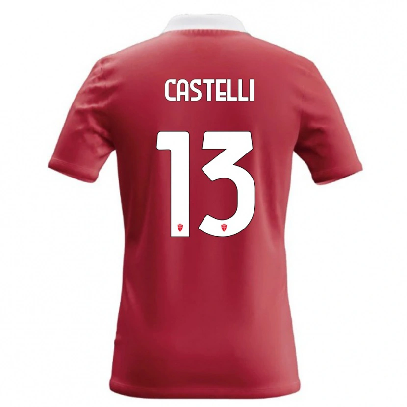 Danxen Herren Davide Castelli #13 Rot Weiß Heimtrikot Trikot 2026/27 T-Shirt Österreich