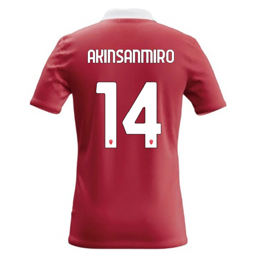 Danxen Herren Ebenezer Akinsanmiro #14 Rot Weiß Heimtrikot Trikot 2026/27 T-Shirt Österreich